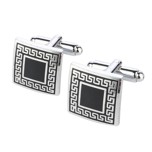 Square Edge Pattern Cufflinks