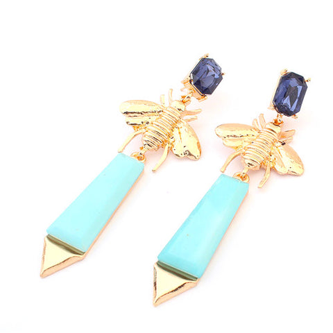 Bee & Arrow Drop Earrings