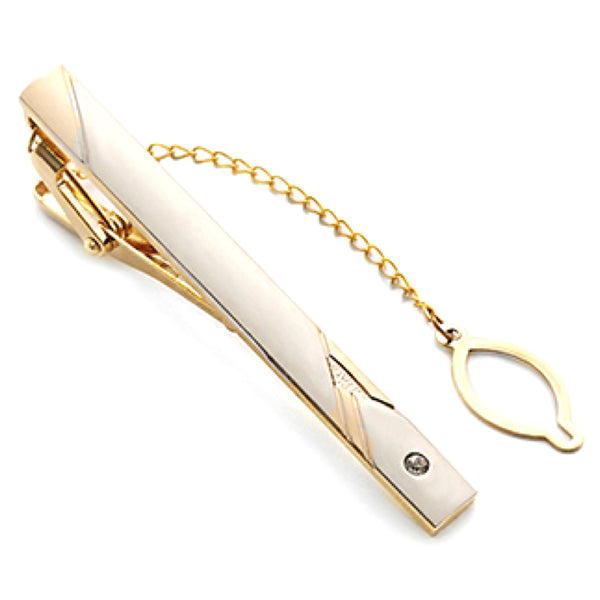 ZigZag Shine Tie Clip