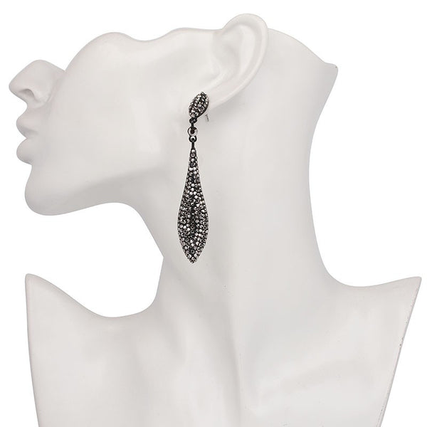 Long Petal Drop Earrings