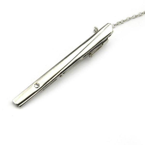 Crystal Studded Tie Clip