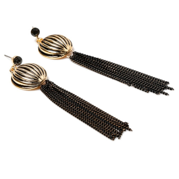 Retro Chain Tassel Earrings