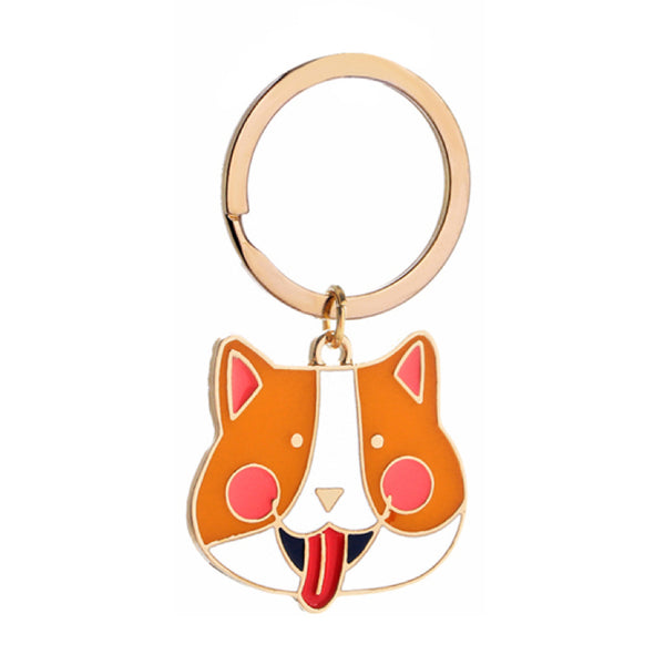 Enamel Cat Keychain