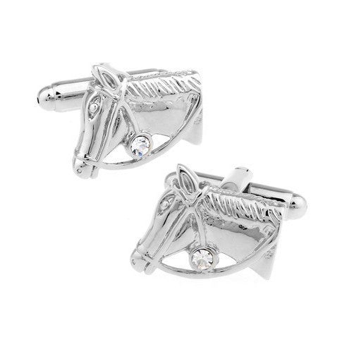 Crystal Horse Cufflinks