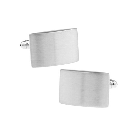 Convex Rectangle Cufflinks
