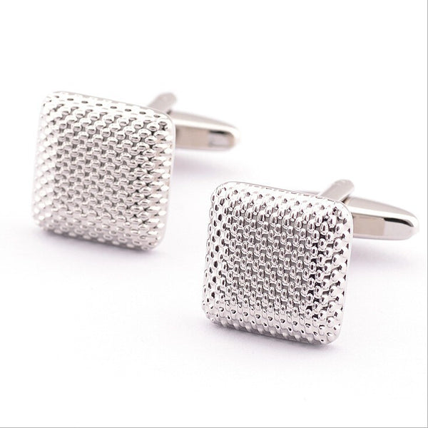 Granular Pattern Square Cufflinks