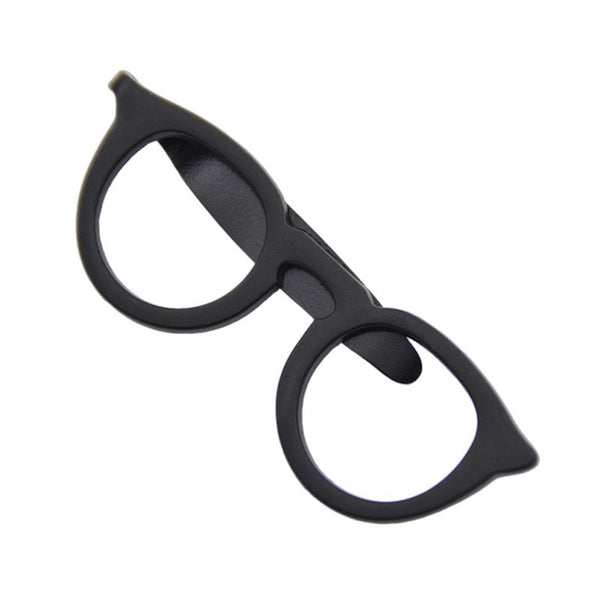 Black Spectacles Tie Clip