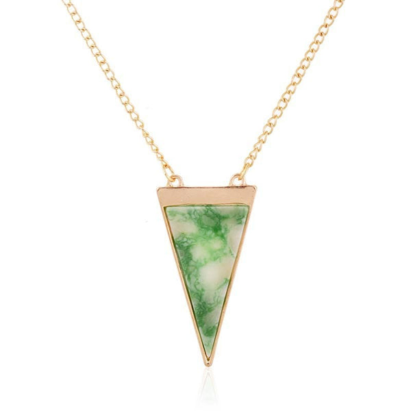 Triangle Drop Pendant Necklace