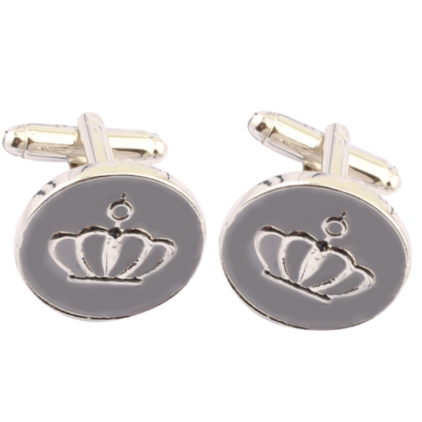 Enamel Royalty Crown Cufflinks