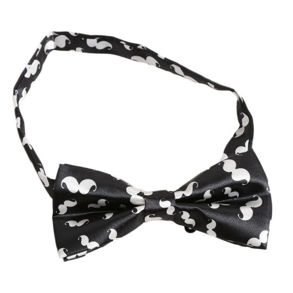 White Moustaches Bowtie