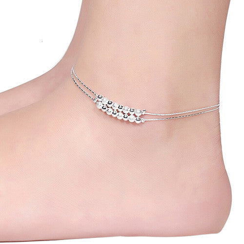 Beaded Sparkling Anklet