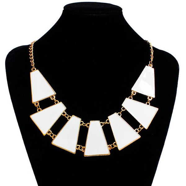 Geometric Link Chain Necklace