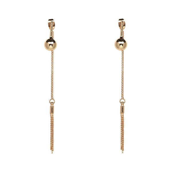 Chain Tassel Metal Earrings