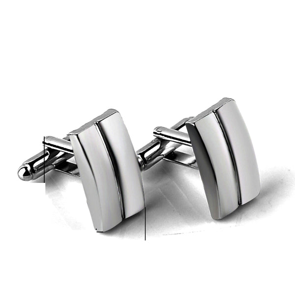 Split Rectangle Cufflinks