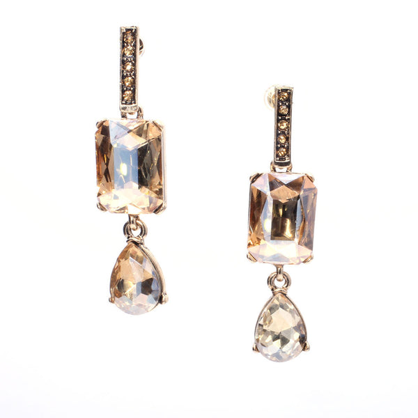 Rectangle & Drop Geometric Earrings