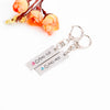 HER ONE HIS ONLY Heart Engraved Couple Keychain