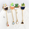 Colourful Plant Cup Collar Pin