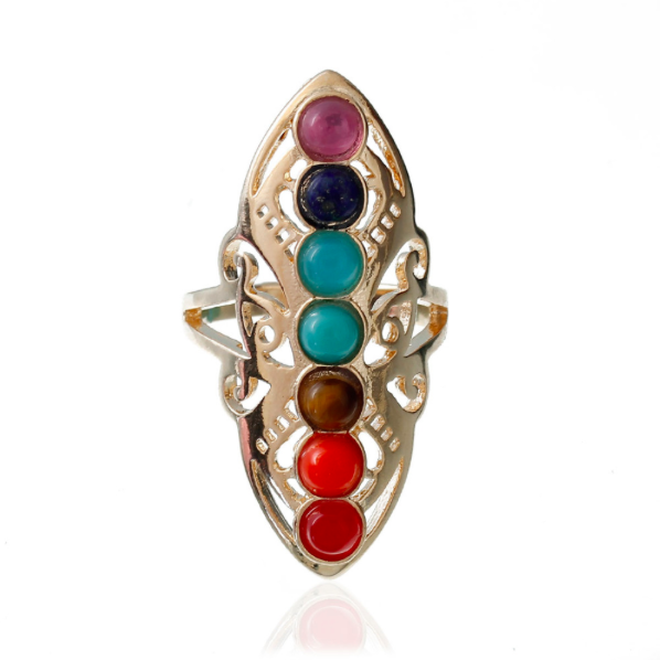 Colorful Gem Stone Ring