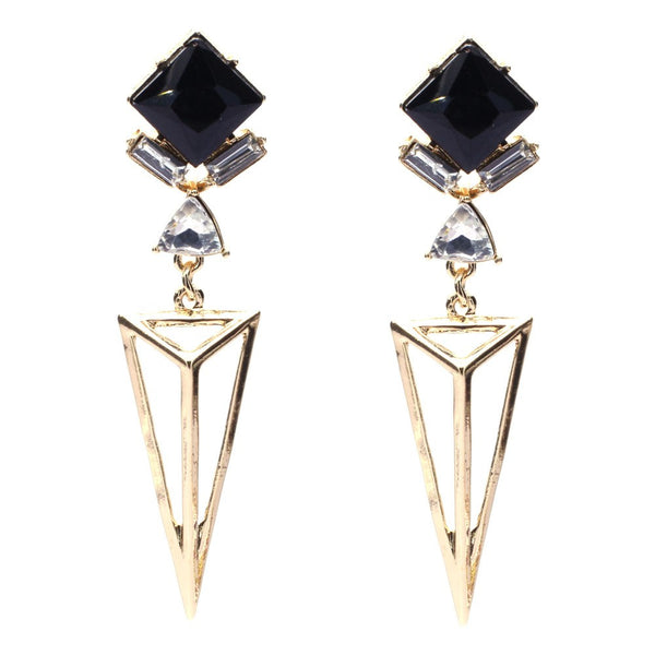 Inverted Pyramid Drop Earrings