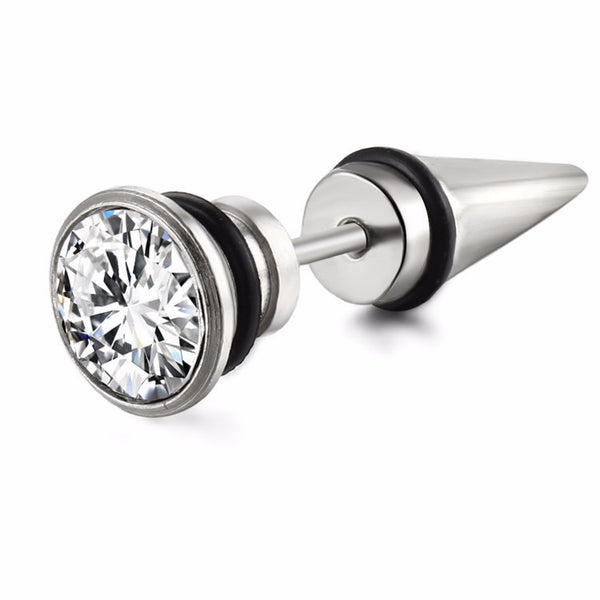 Punk Steel Stud Earrings