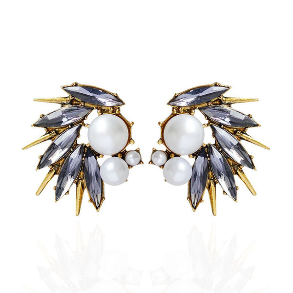 Abstract Spikes Stud Earrings