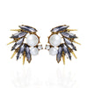 Abstract Spikes Stud Earrings