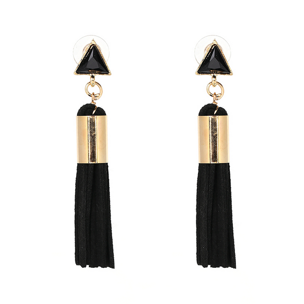 Triangle Tassel Earrings