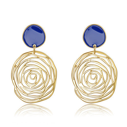Spiral Hole Earrings