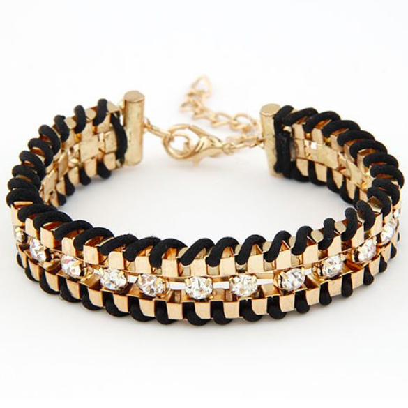 Rope Woven Crystal Bracelet