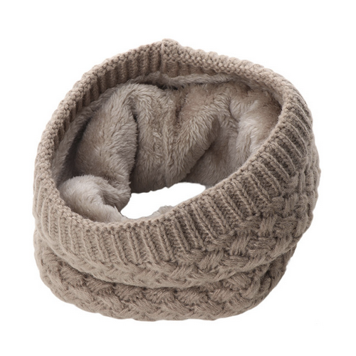 Wool & Fur Collar Scarf
