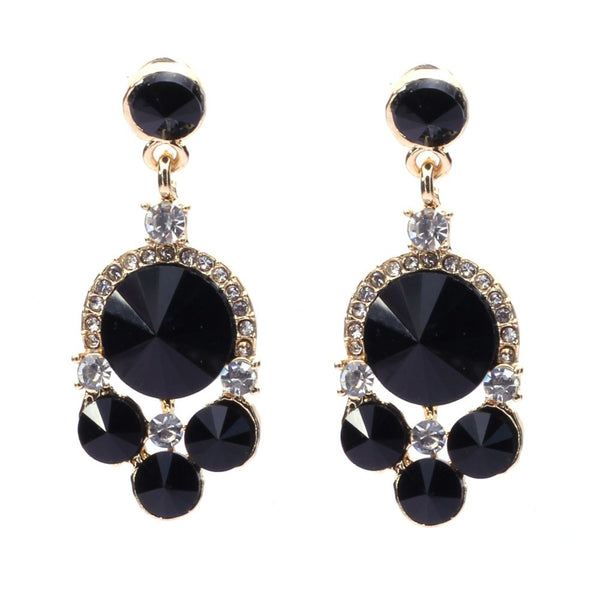 Three Circle Drop Earrings