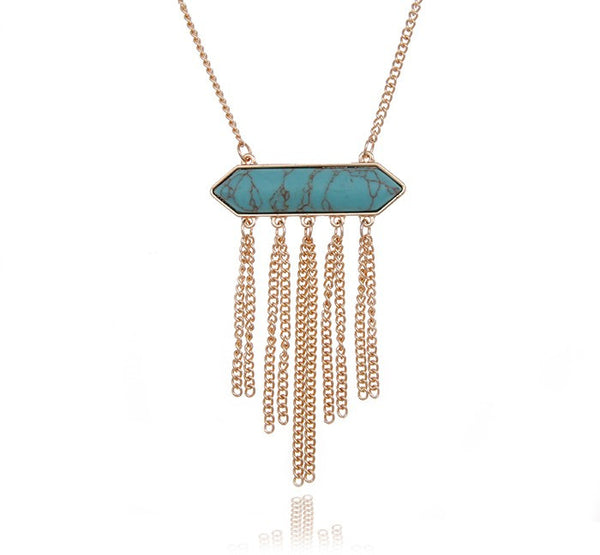 Vintage Tassel Pendant Necklace