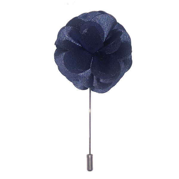 Blue Floral Layers Lapel Pin