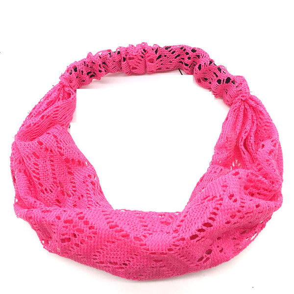 Floral Knit Lace Headband