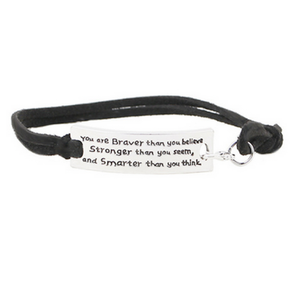 You Are Braver Than You Believe Bracelet