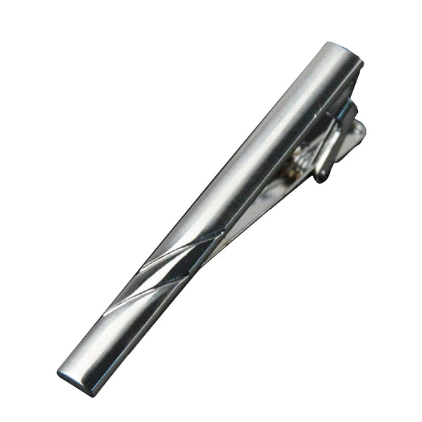 Diagonal Bars Tie Clip
