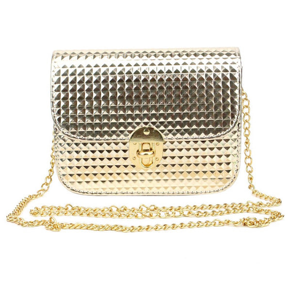 Bling Bling Metal Clasp Sling Bag