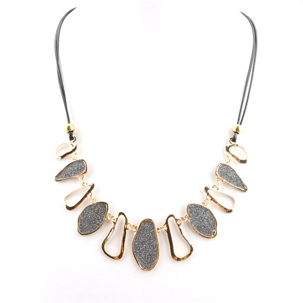 Geometric Frosted Necklace