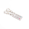 HER ONE HIS ONLY Heart Engraved Couple Keychain