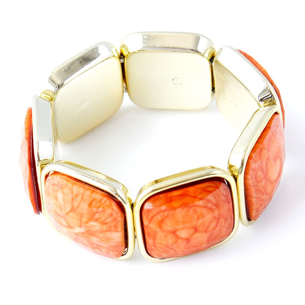 Touching Squares Bangle Bracelet