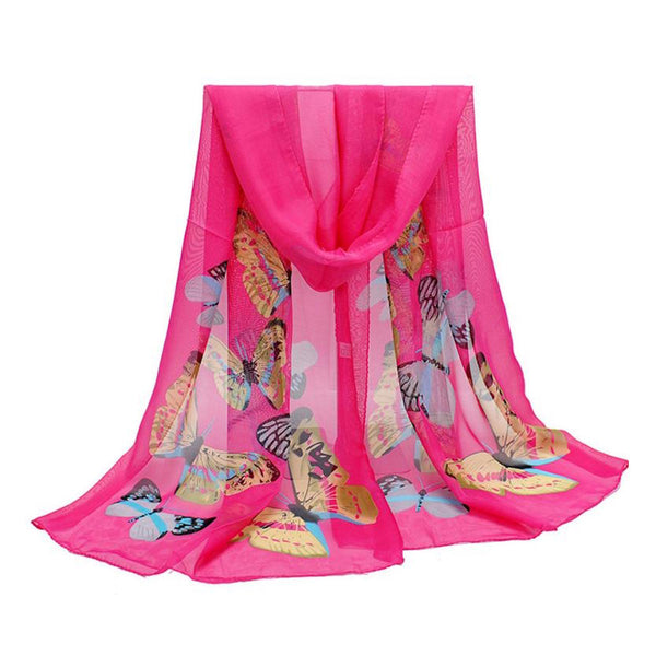 Large Butterflies Print Scarf