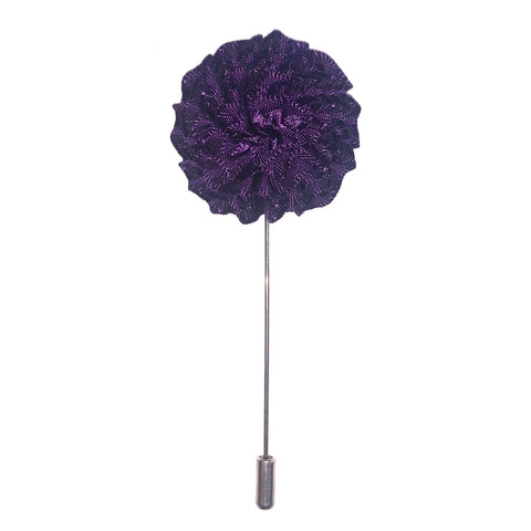 Purple Big Flower Lapel Pin