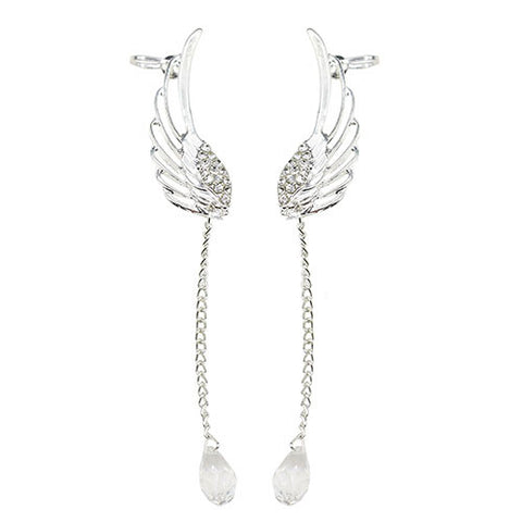 Angel Wing Tassel Ear Cuff