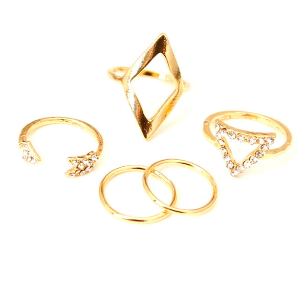 Triangle & Diamond Rings Set