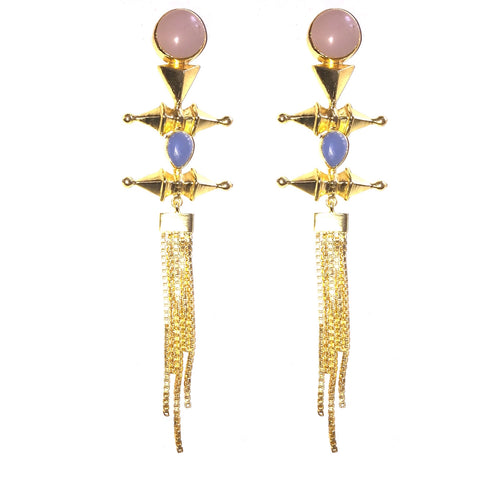 Sunshine Sparkle Tassel Danglers