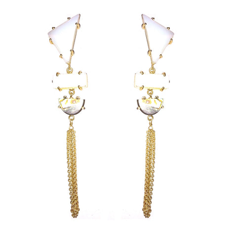 Summer Shimmer Tassel Danglers