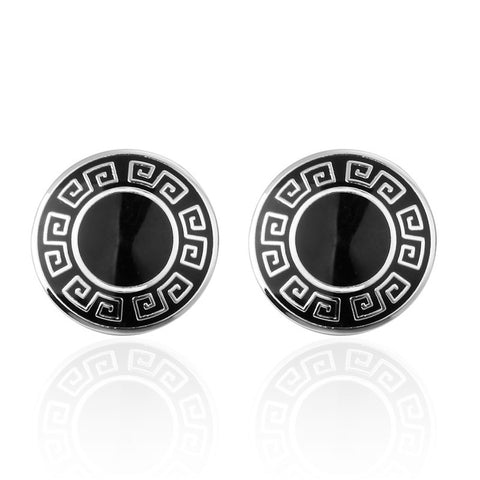 Round Edge Pattern Cufflinks