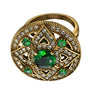 Green Cubic Zirconia Ring