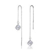 Cubic Crystal Tassel Earrings