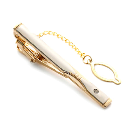 Crystal Tip Tie Clip